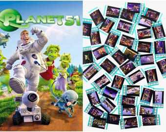 Larger Pack of 20x Genuine 35mm Clips - Planet 51 (2009) 35mm Film Cell Movie Filmcell Pack