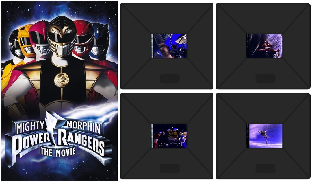 Set of 4 Genuine 35mm Mounted Slides Mighty Morphin Power Rangers the ...