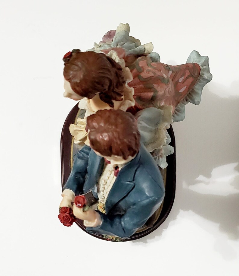 Meerchi Figurine Couple Hand Painted Romantic Couple With Etsy