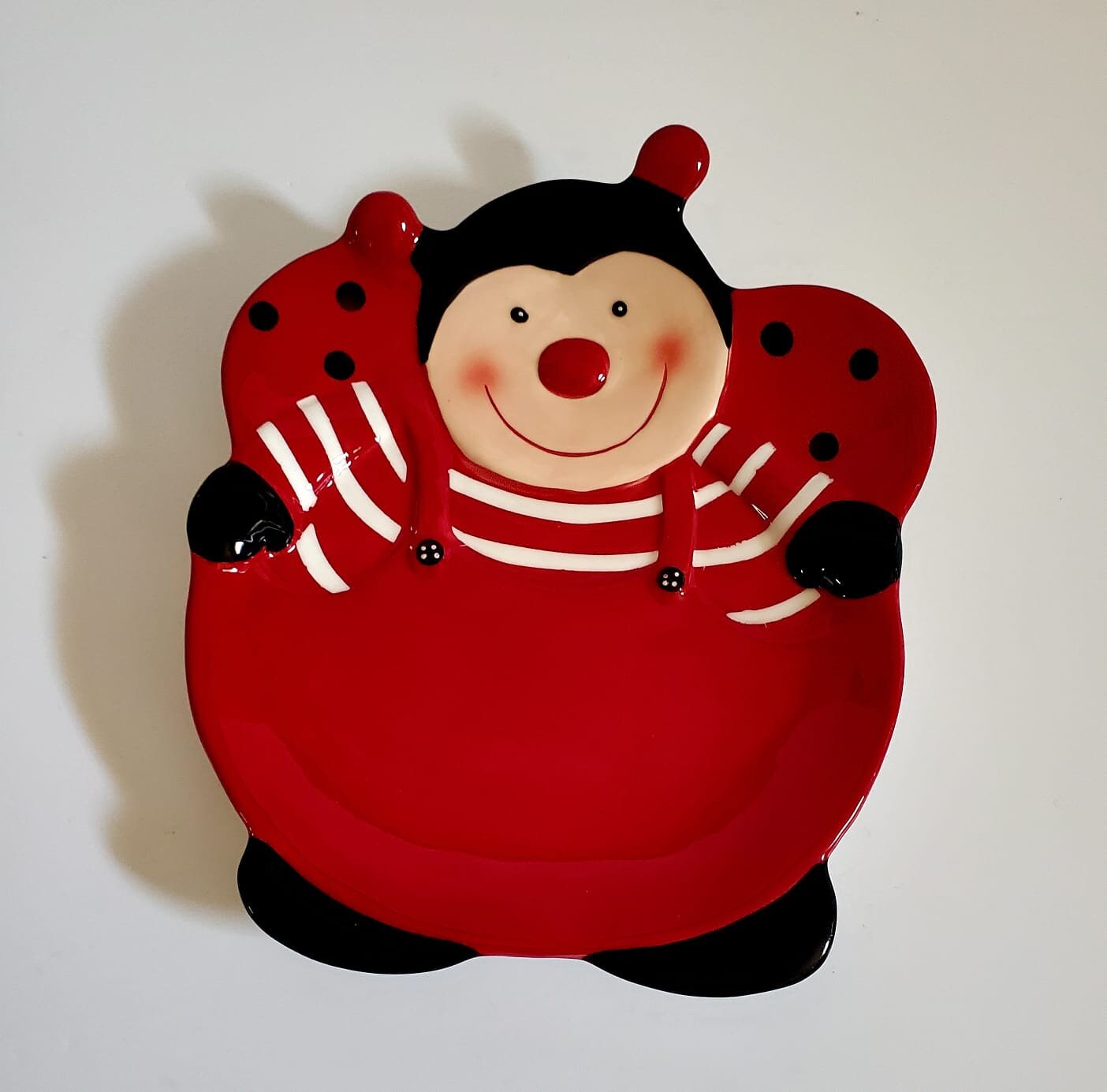 Woolworths Select Ceramic Lady Bug Plate 9 5 Vintage Plate Etsy