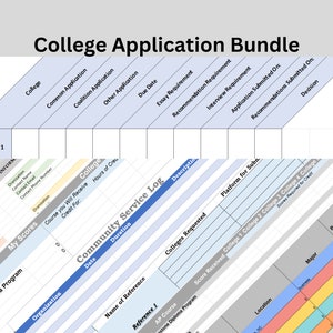 College Application Planning Bundle