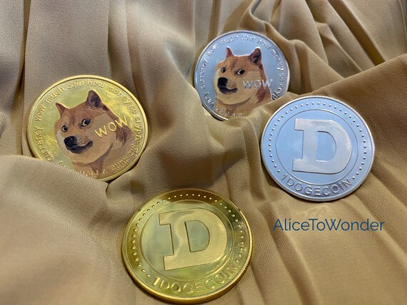 Physical Dogecoin to HODL Gold/silver Plated Collectable Coin DOGE to the  Moon Commemorative Coin - Etsy UK