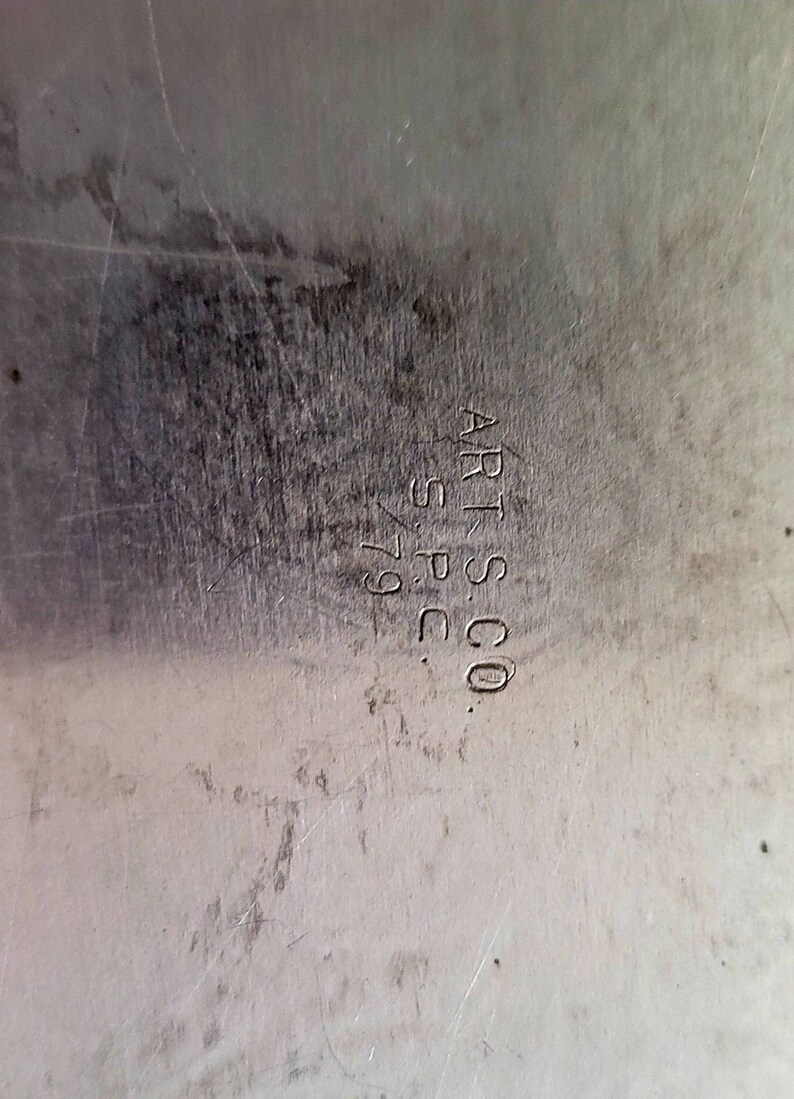 Art S Co Silver Tray Etsy