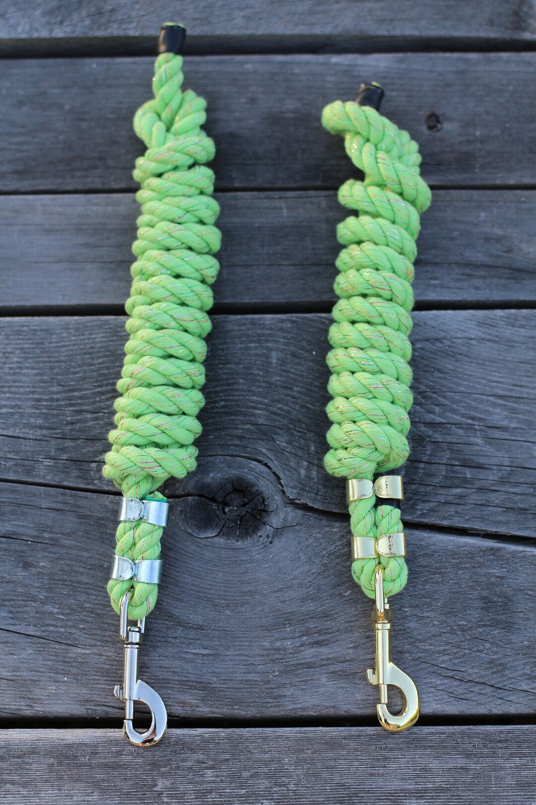 Horse Lead Rope 1/2 Inch X 6 Foot Length Sparkle Lime Etsy