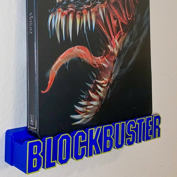 Blockbuster DVD Steel Book Wall Mount Holder