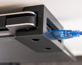 Under Desk Single Deck Laptop Holder Mount | Fits One Laptop