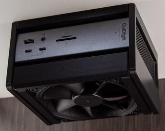 Fan Cooling Mount for CalDigit TS5 Plus - Under Desk Mount