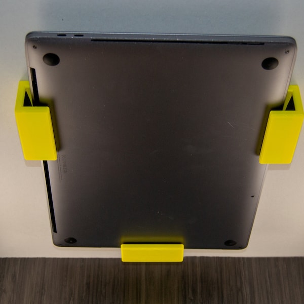 Laptop Under Desk Mount - Hidden Screws with Foam Protection