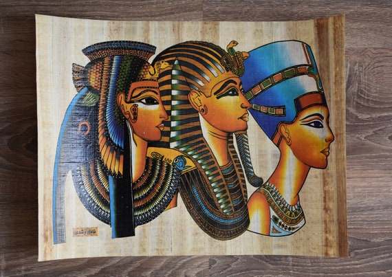 100% Genuine Papyrus Paper Portrait/Painting with Authenticity