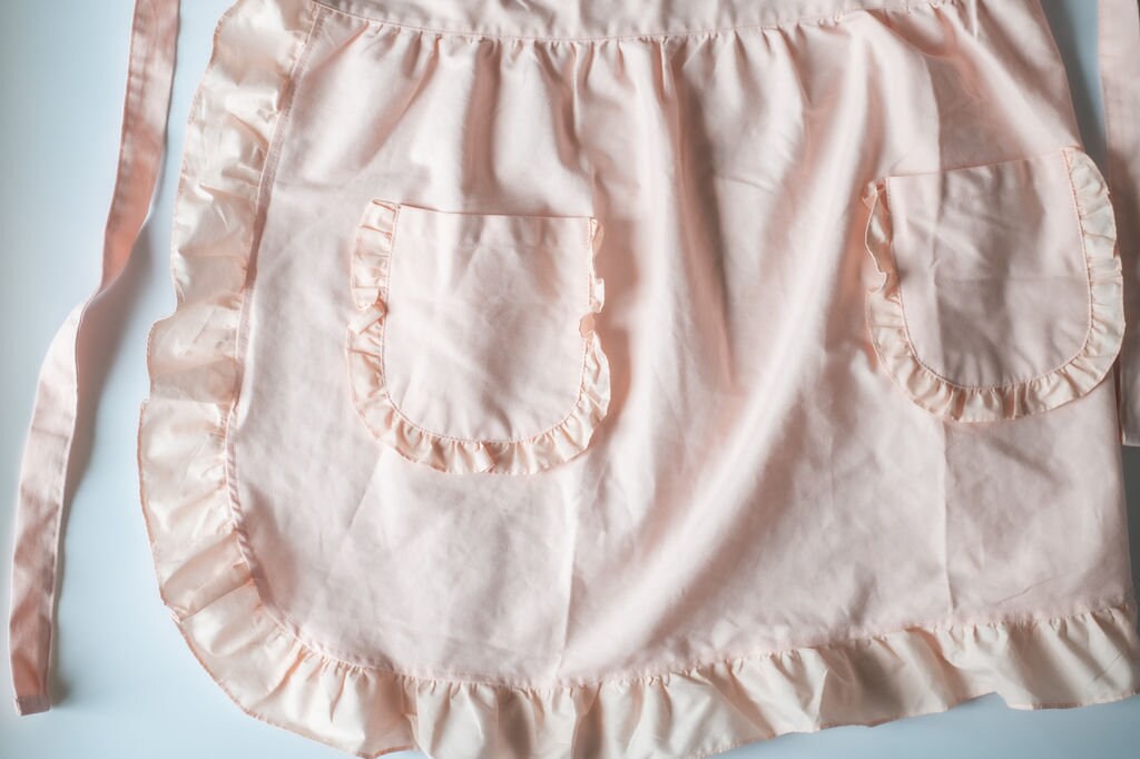 Pink Ruffle Apron Dress Adjustable Straps Apron for Baking Etsy