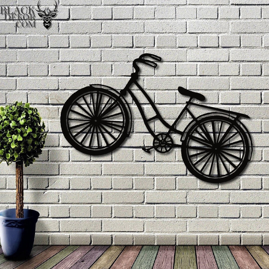 Bicycle Metal Wall Art Bicycle Wall Art Metal Wall Decor Etsy UK