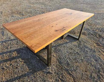 Large 84"x 40" Curly Cherry Dining Table