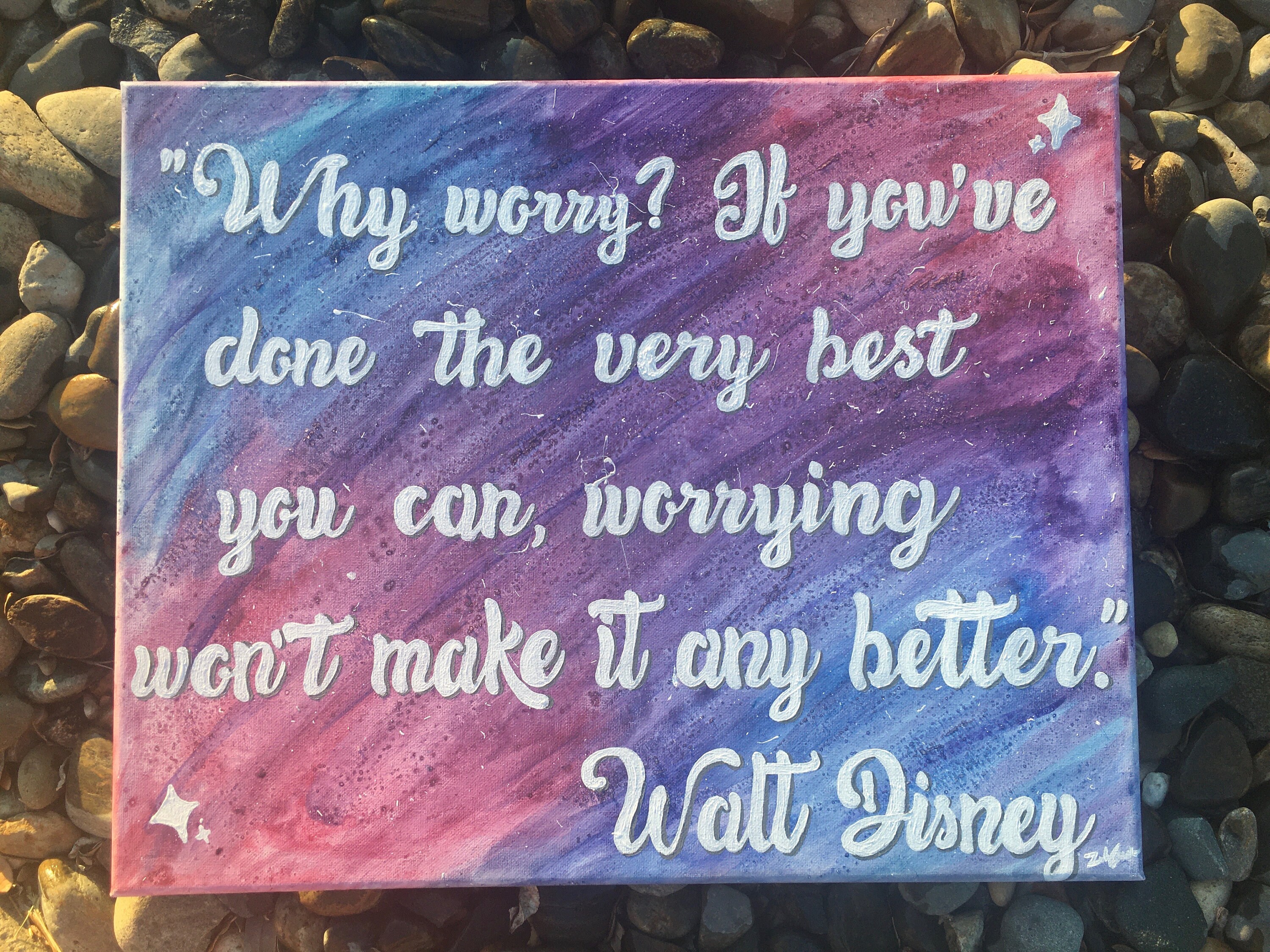 Walt Disney Canvas Quote Painting Etsy