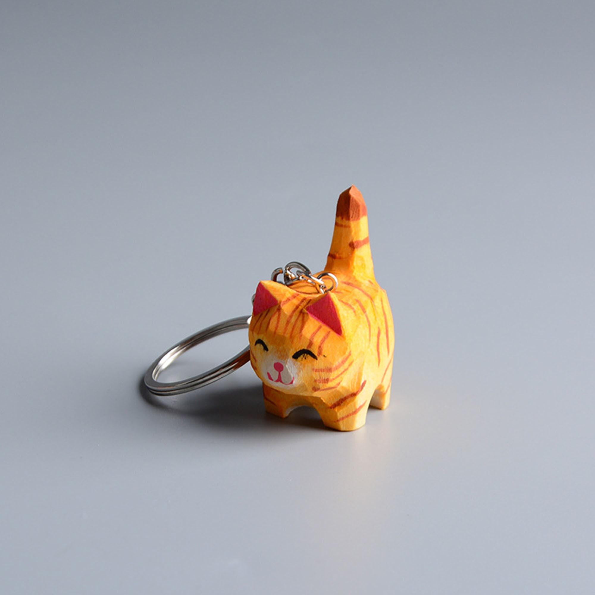 Orange Cat Keychain atelieryuwa.ciao.jp