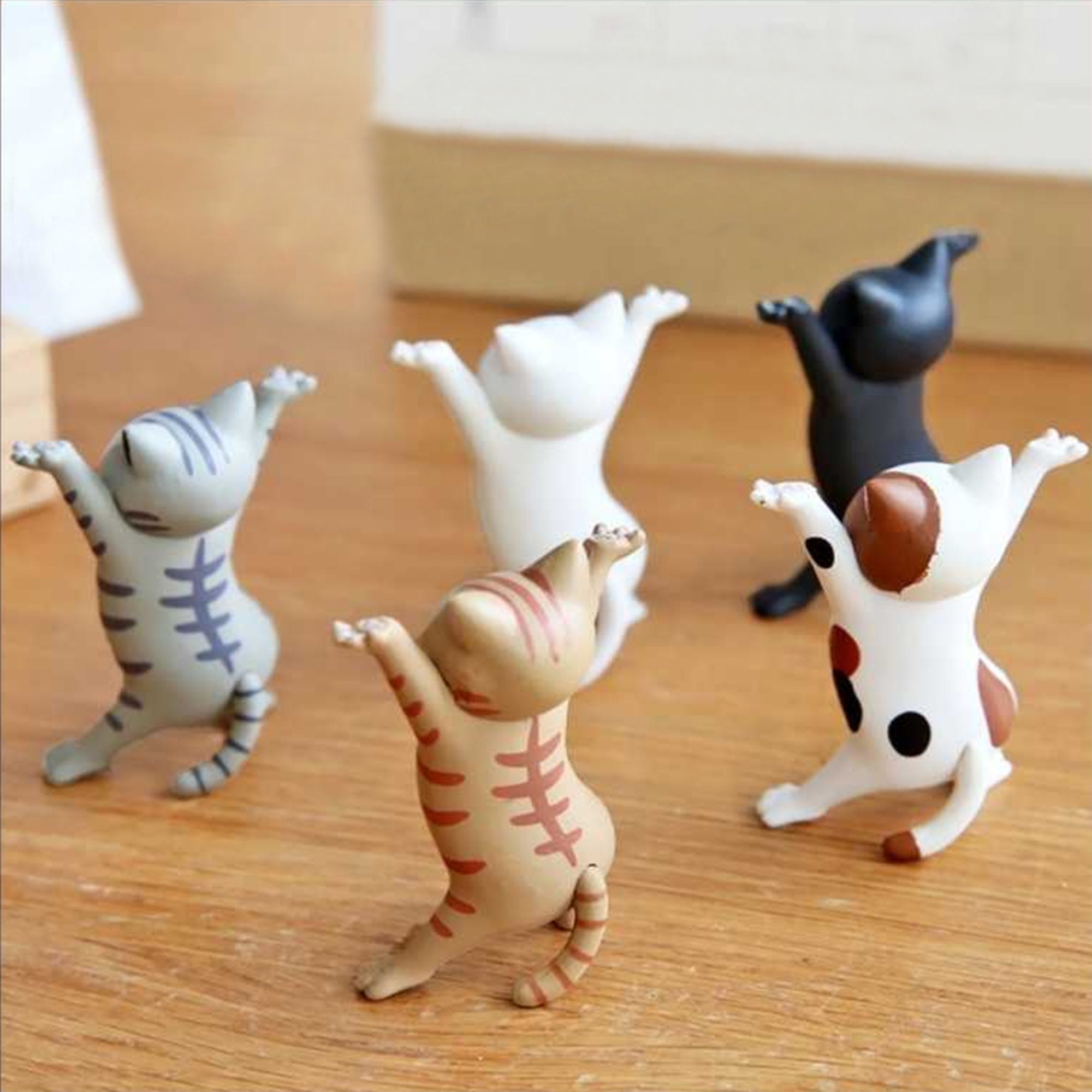 5 Cute Cats for Desk Decor Office Desk Accessories Funny Cat Etsy