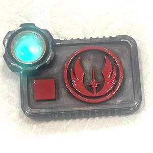 New Star Wars  Inspired Custom  Jedi lighted communication badge / comlink Greeblie. Disney Bound / Batuu / cosplay