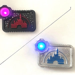 New Star Wars  Galaxies Edge Inspired Custom Disney Castle lighted comlink badge /Greeblie. Disney Bound / Batuu / cosplay. Silver or Black