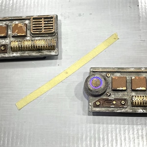 Choice of Star Wars lighted or subtle lighted IDv2 Desert  communication badge / comlink Greeblie. Disney Bound / Batuu / cosplay