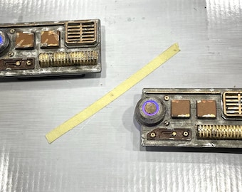 Choice of Star Wars lighted or subtle lighted IDv2 Desert  communication badge / comlink Greeblie. Disney Bound / Batuu / cosplay