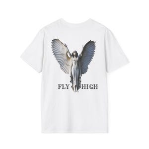 Fly High Unisex T-Shirt, Inspirational Graphic Tee, Motivational Shirt, Positive Vibes Apparel, Graphic Top for Men and Women