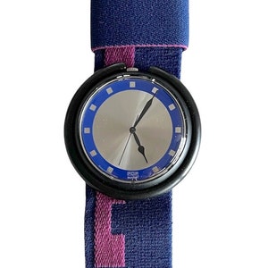 Vintage 1990 Pop Swatch GENGIS KHAN PWB148 - mint unworn condition - running with new battery - 39mm diameter - new in box