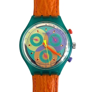 Vintage 1993 Swatch Chrono SOUND SCL102 - oanvänt skick - 37mm - kronografen fungerar inte