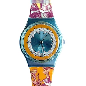 Vintage 1993 Swatch Gent Voie Humaine GX126 - Unworn Mint Condition 34mm Watch with New Battery
