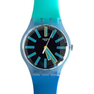 Swatch New Gent FLASHWEEL SUOS105 – Originalverpackung – neuwertiger Zustand – neue Batterie eingebaut – 41 mm Durchmesser