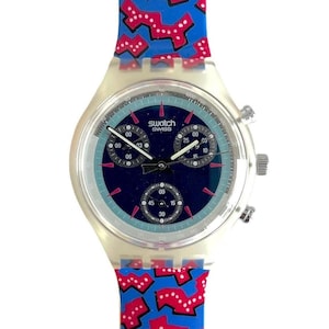 Vintage 1994 Swatch Chrono INSPYRAL SCG103 - Unworn Mint