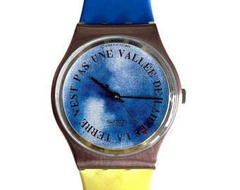 Swatch Watch 1989 Vintage 25mm Called Silver Thread LB121  display picture 3