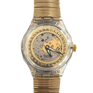 【稼動】Swatch GOLDEN SIXTIES オートマチック 腕時計 Swatch Watch SAK115/6 