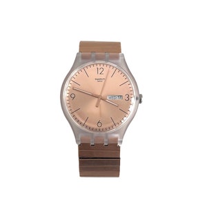 NEW in Box Swatch New Gent ROSTFREI SUOK707 Unworn Mint Condition Small Medium Size Flex Strap Running With New Battery 41mm Etsy UK