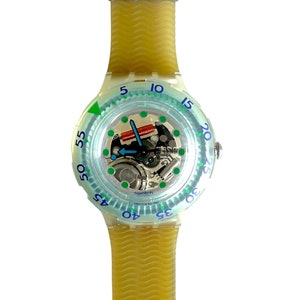 Vintage 1986 Swatch Gent JELLY FISH GK100RE - US Version