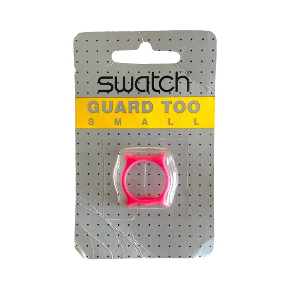 NEW : vintage pink Swatch GUARD TOO for 25mm dial lady Swatches - new in unopened blister