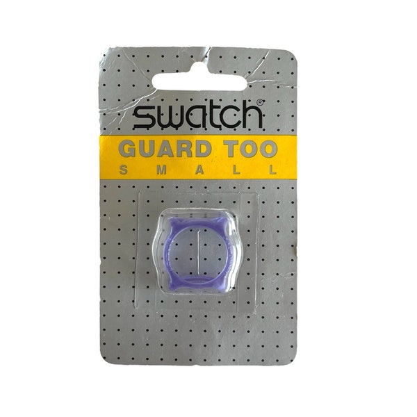 NEW : vintage transparent purple Swatch GUARD TOO small for 25mm dial lady Swatches - new in unopened blister