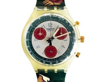 ヴィンテージSwatch 1992 grand prix SCJ101　未使用 Vintage NOS Swatch Originals Chronograph Grand Prix SCJ101