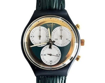 ヴィンテージ 1992 Swatch Chrono GRAND PRIX SCJ101 - 未使用の