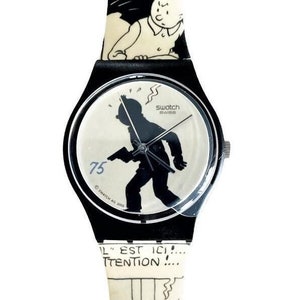 Swatch Gent Special Happy Birthday TINTIN GK187 - unworn mint condition - running with new battery - 34mm - new in box