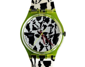 Swatch Gent Special FLAECK GZ117 vintage del 1991 - mai indossato, come nuovo - funzionante con una nuova batteria - serie Svizzera 700 - 34 mm