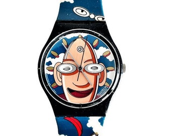 Vintage 1996 Swatch Collectors Club Special LOOKA GZ700PACK