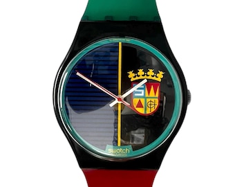 NEW : Vintage Swatch Musicall SLK108 FUNKY TOWN Rare NEW : Vintage Swatch Musicall SLK108 FUNKY TOWN Rare