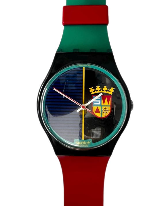 Vintage 1986 Swatch Maxi Wall Clock Sir MGB111 - 209cm Tall