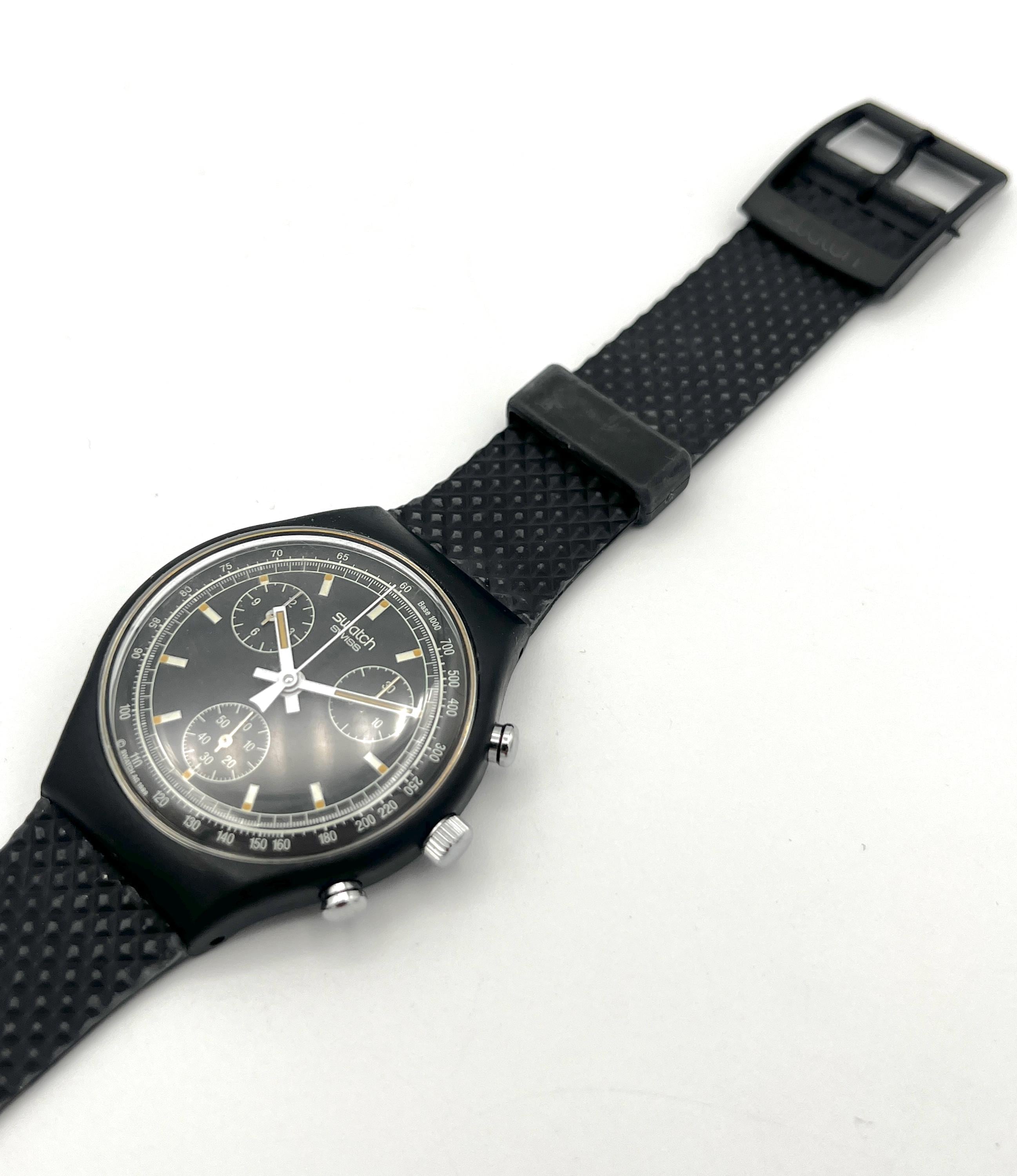 1991 Swatch Chrono BLACK FRIDAY SCB100 - Unworn Mint Condition