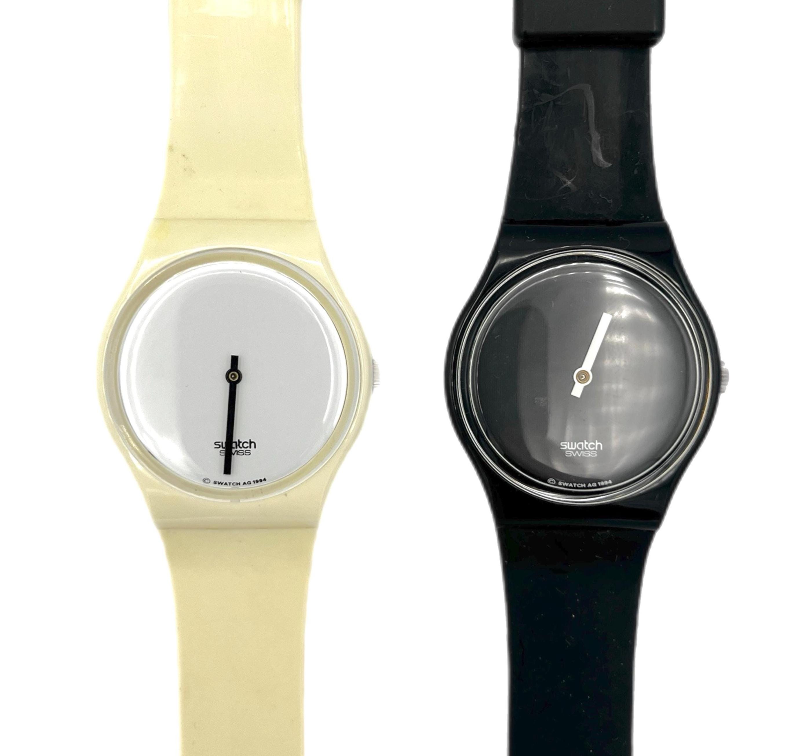 Swatch Vintage Special White Hours Black Minutes GZS10 - New  display picture 3