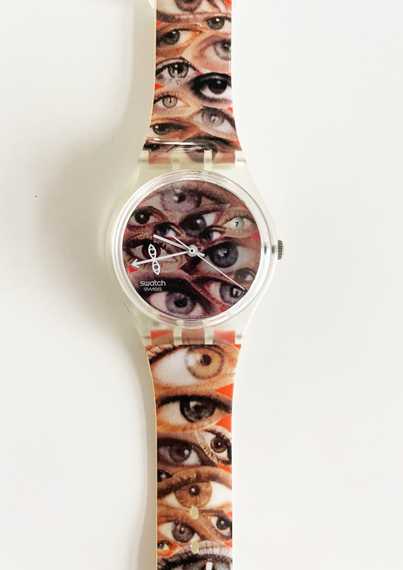 New : vintage 1998 Swatch Gent EYE EYE AIE - GK411 - unworn 