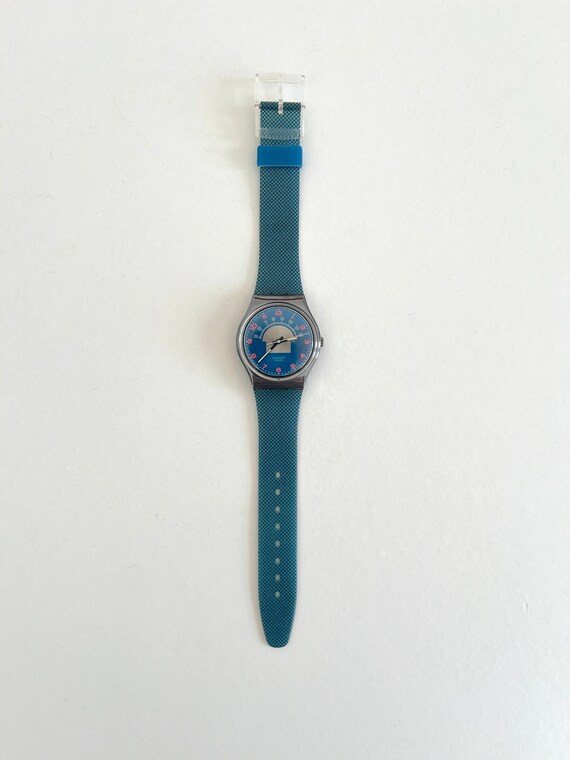 Vintage 1993 Swatch Gent BLUE TUNE GX119 - Perfect Unworn  display picture 3