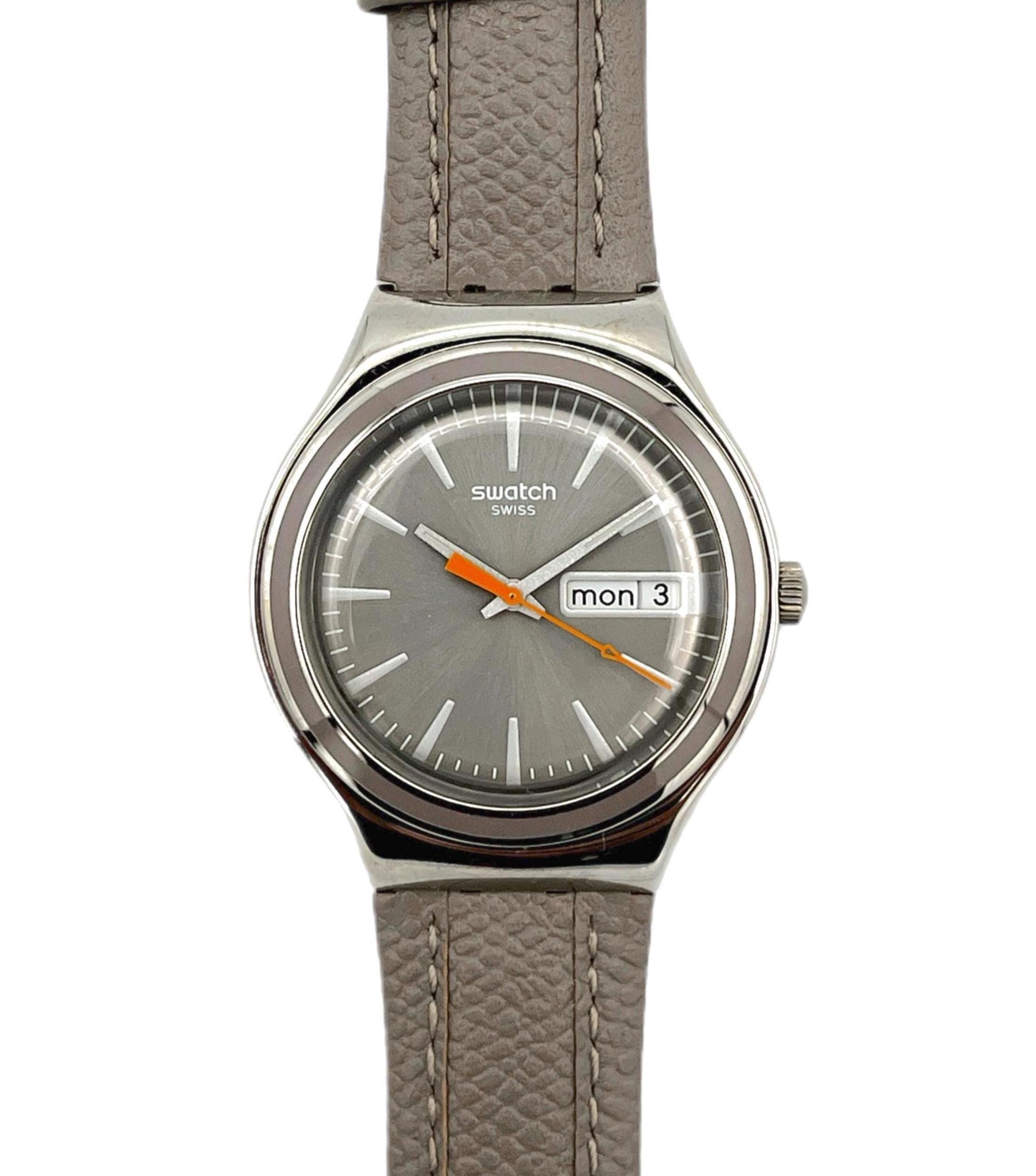 Swatch Irony Big GRAY SUIT YGS745 - Unworn and Mint Condition