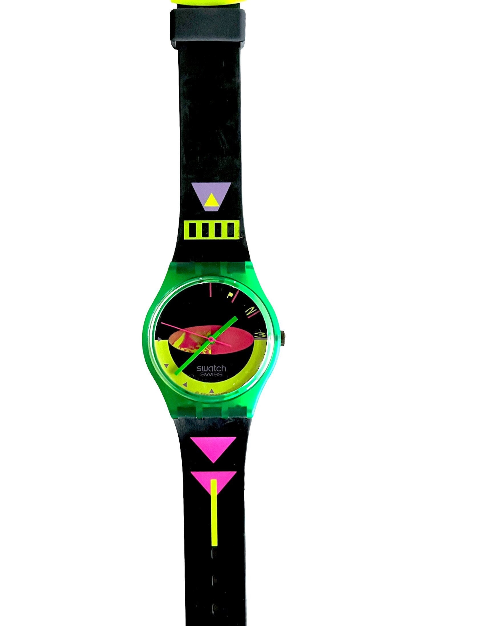 Swatch Watch - GG105 - Sandy Mountains NEU: seltene Vintage Swatch Gent SANDY MOUNTAINS GG105 von  main image 2