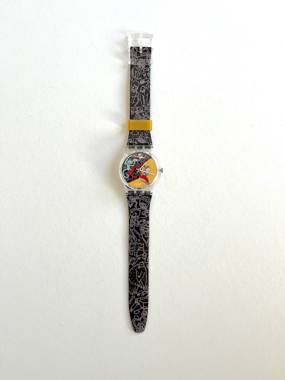 Vintage 1997 Swatch GK235 JUNGLE TANGLE - Unworn Mint Condition 