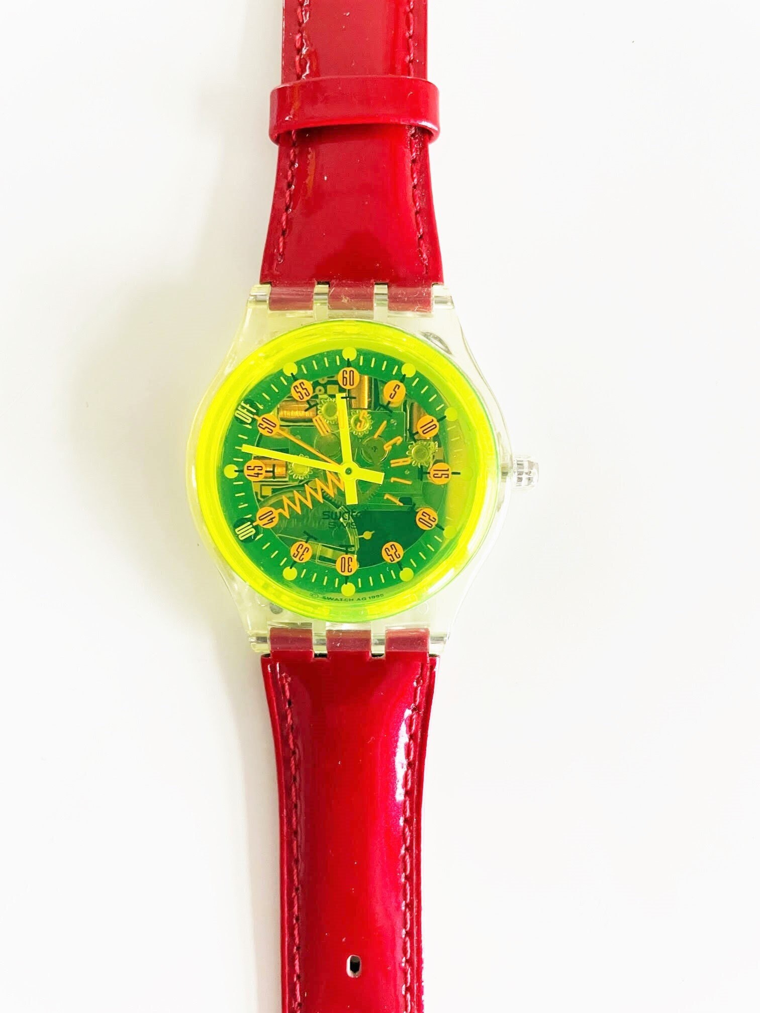 NEW : Vintage Swatch Musicall SLK108 FUNKY TOWN Rare NEW : Vintage Swatch Musicall SLK108 FUNKY TOWN Rare